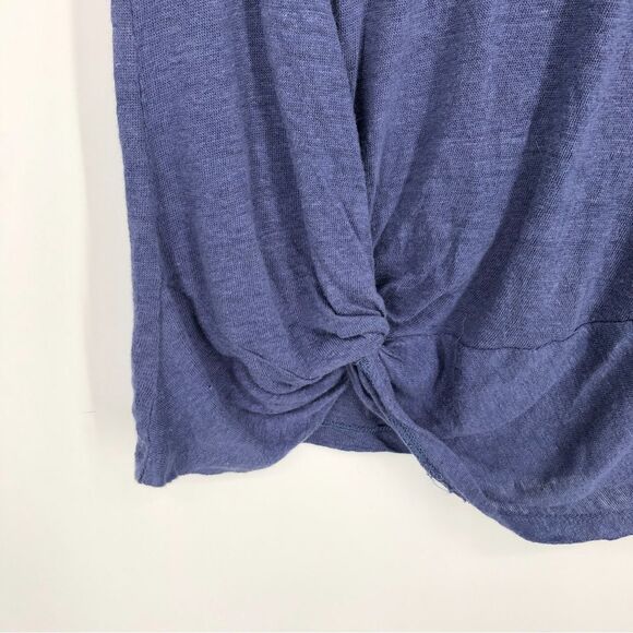 Athleta Twist Zephyr 100% Linen Tank Top Womens Small Blue Sleeveless 75851 - Picture 4 of 11